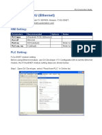 Mitsubishi FX3U Ethernet