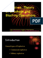 Explosives Theory of Breakage and Blasting Operations