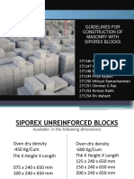 Guidelines For Construction of Masonry With Siporex Blocks