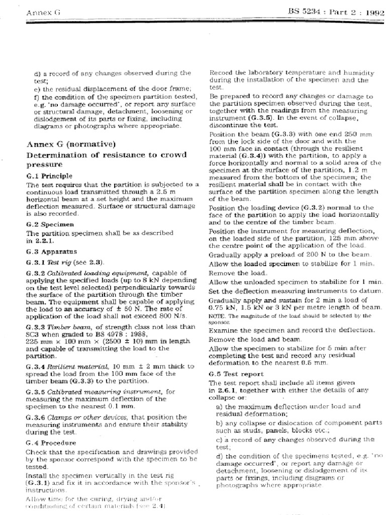 BS 5234-Part2 - Crowd Pressure Test | PDF | Mechanical Engineering | Nature