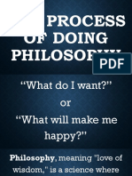 The Process of Doing Philosophy