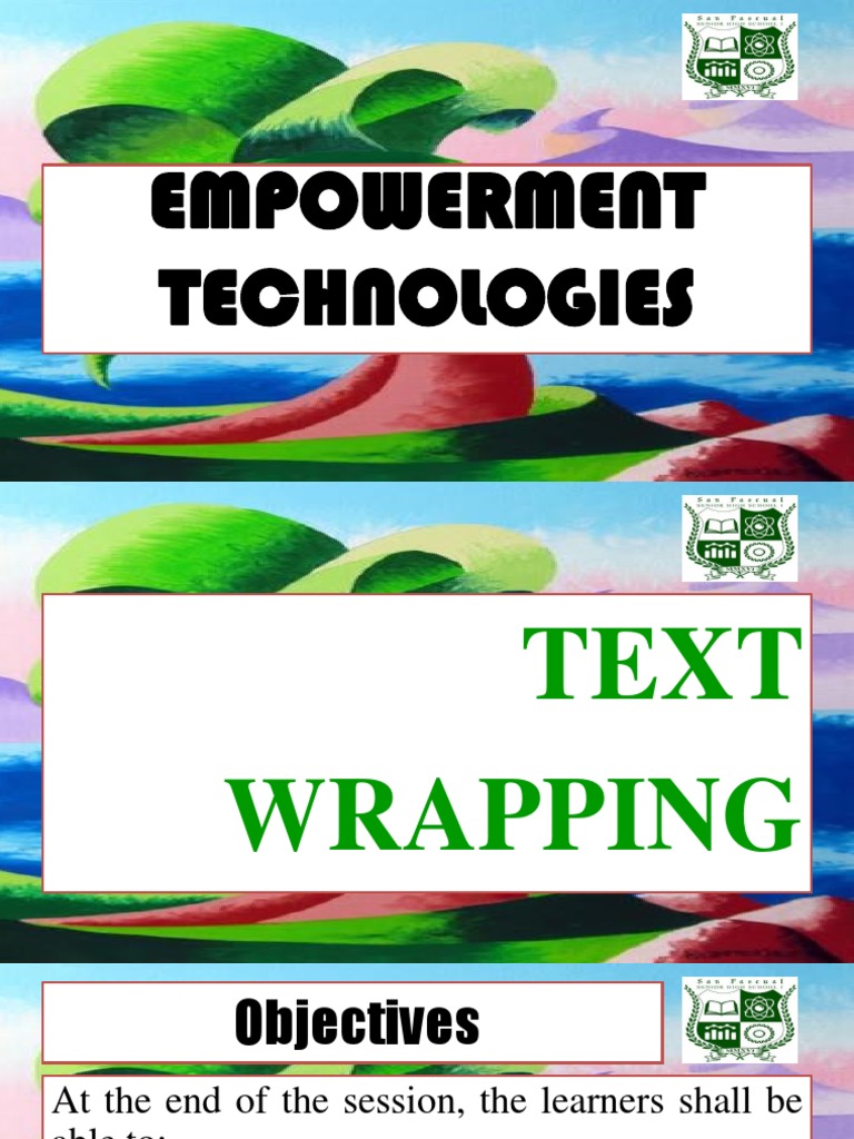 Text Wrapping PDF Computing Computing And Information Technology