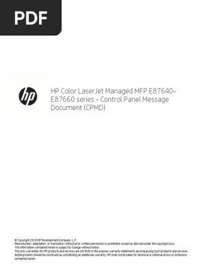 hp e87640 service access code