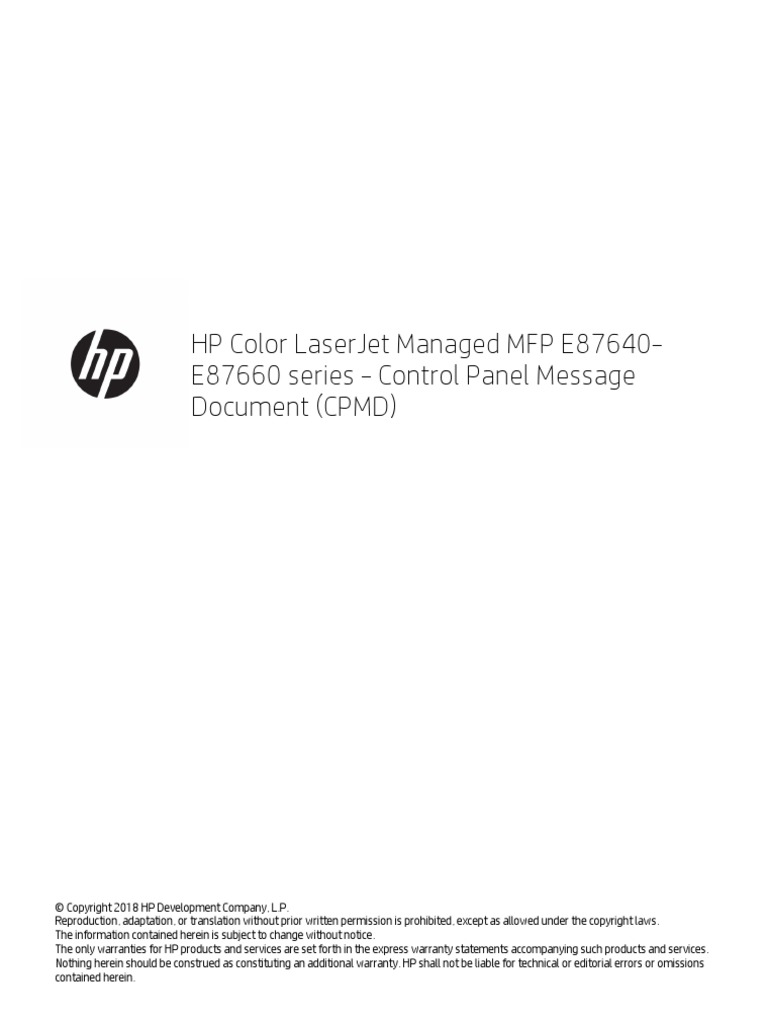 hp e87640 service access code