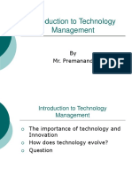 Introduction To Technology Management