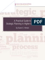 A Practical Guide To Strategic Planning in Higher Education