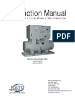 Instruction Manual Motor Generator