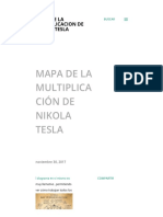 Mapa de La Multiplicación de Nikola Tesla