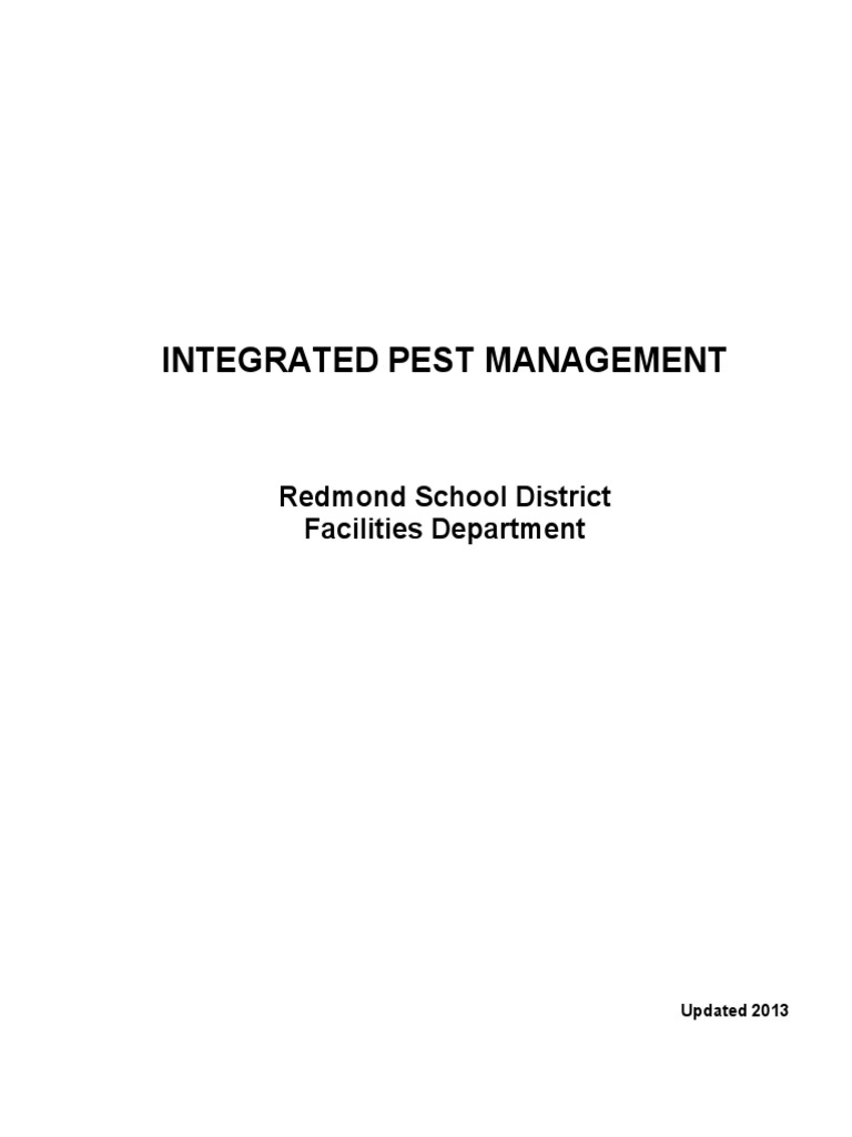 School IPM Guidelines | PDF | Pesticide | Pest Control