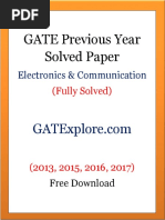 GATE Previous Year Solved Papers ECE PDF