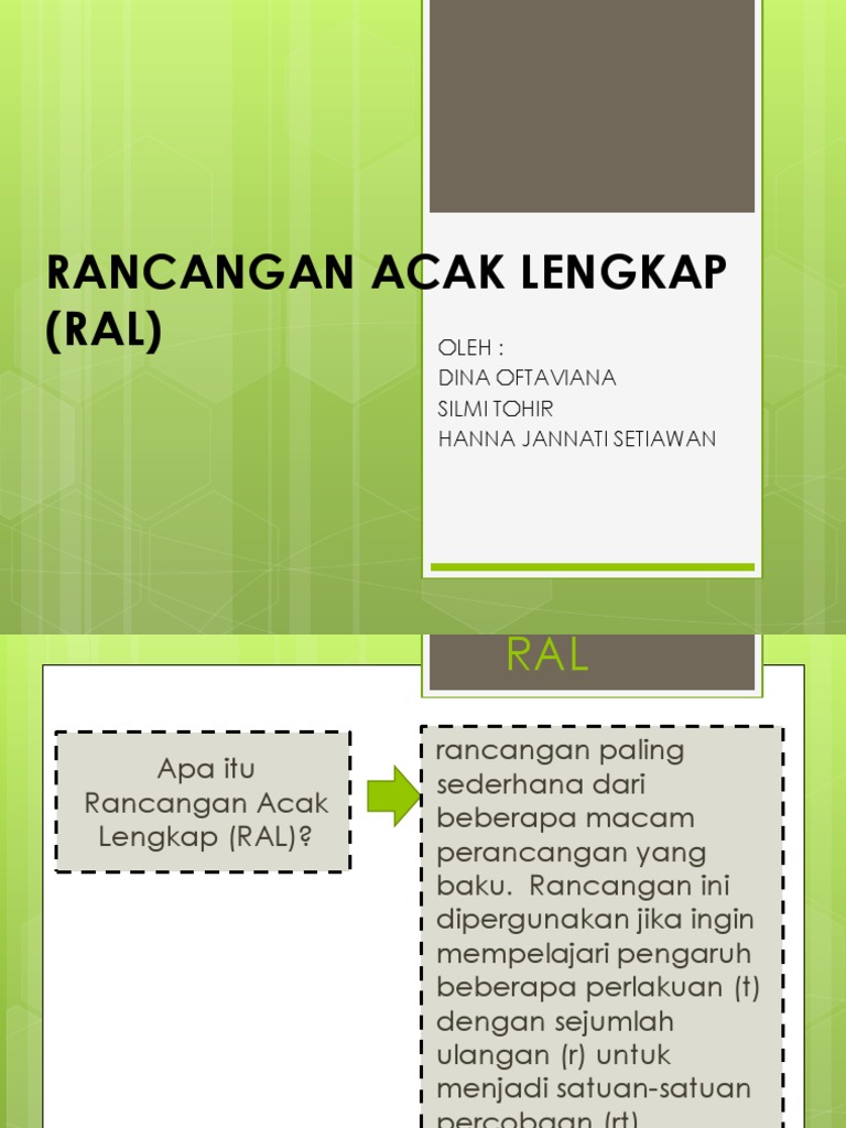 Panduan Rancangan Acak Lengkap (RAL) | PDF