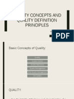 Quality Concepts and Quality Definition Principles: Michelle Angela T. Collo Bsce-V