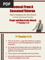 Counsel From A Seasoned Veteran: Prayer and Men in The Church
