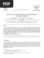 Measures For Evaluating Supply Chain Performance in Transport Logistics