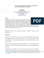 Attitude and Satisfaction of Users Regarding Electronic Information Resources in The Libraries of Research Institutes of Jalandhar