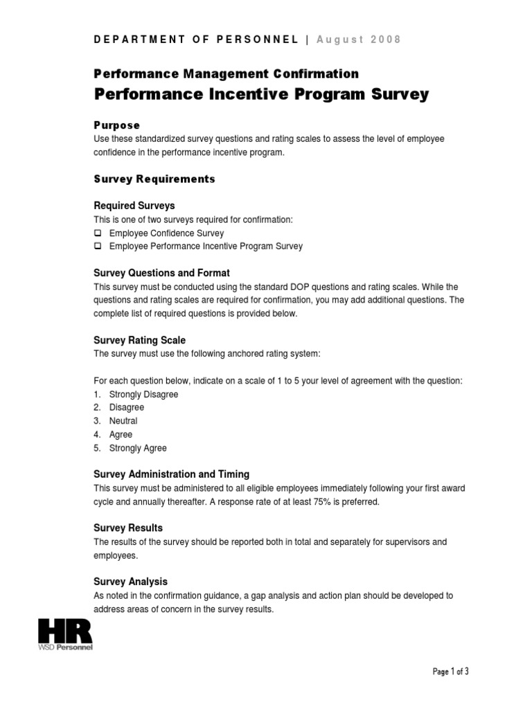 Employee Performance Incentive Survey | PDF | Cognition | Business