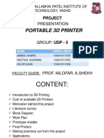Portable 3D Printer