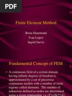 Finite Element Method: Brian Hammond Ivan Lopez Ingrid Sarvis