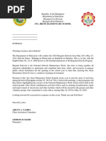 REQUEST LETTER For BFP (Color Me Run) | PDF