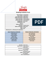 Wedding Invitation Form: Male Principal Sponsors Female Principal Sponsors