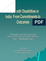 People With Disabilities in India: From Commitments To Outcomes