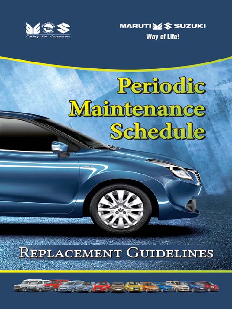 Maruti Suzuki PMS Service Schedule | PDF | Motor Oil | Engines