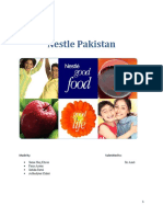 Nestle Pakistan: Made By: Submitted To: Sania Haq Khoso Sir Asad Faria Anwar Sabika Batol Asfandyaar Kakar