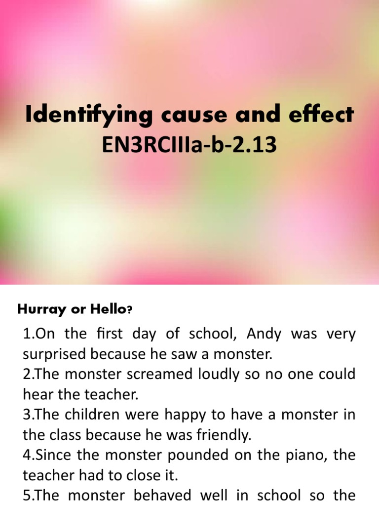 Understanding Cause and Effect | PDF