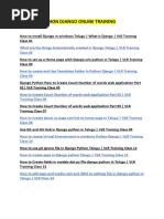 Pythondjango - Onlinetraining - Vlrtraining PDF