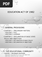 Education Act of 1982