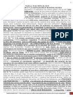 Predica L. (19mayo 2019) Fortalecimiento y La Edificación de Nuestra Iglesia