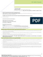 Care Freedom (Health Insurance Product) Claim Form