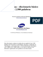 Interlingua - Diccionario Basico de 2.500 Palabras