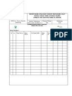 Form Monitoring Pasien Terpasang Reuse