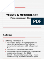 Teknik & Metodologi: Pengembangan Sistem