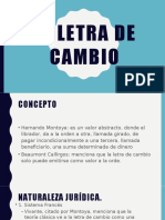 La Letra de Cambio