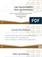 7 Tekstong Argumentatibo Ipaglaban Ang Katuwiran