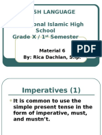 English Language International Islamic High School Grade X / 1 Semester