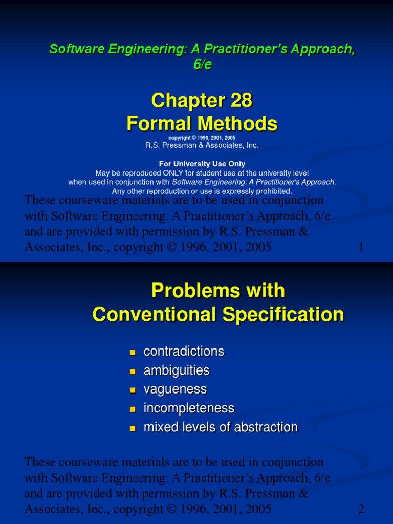 Formal Methods - Pressman | PDF | Object (Computer Science ...