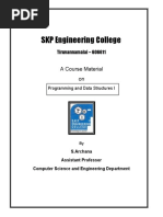 Programming and Data Structures I