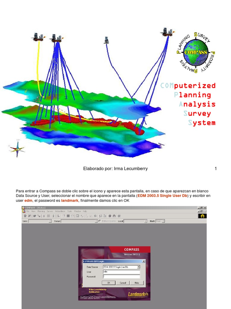 Guía de Uso del Software Compass Halliburton | PDF | Point and Click ...