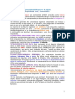 Nomenclatura Halogenuros de Alquilo PDF