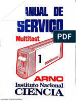 Manual de Serviço Arno Multitost