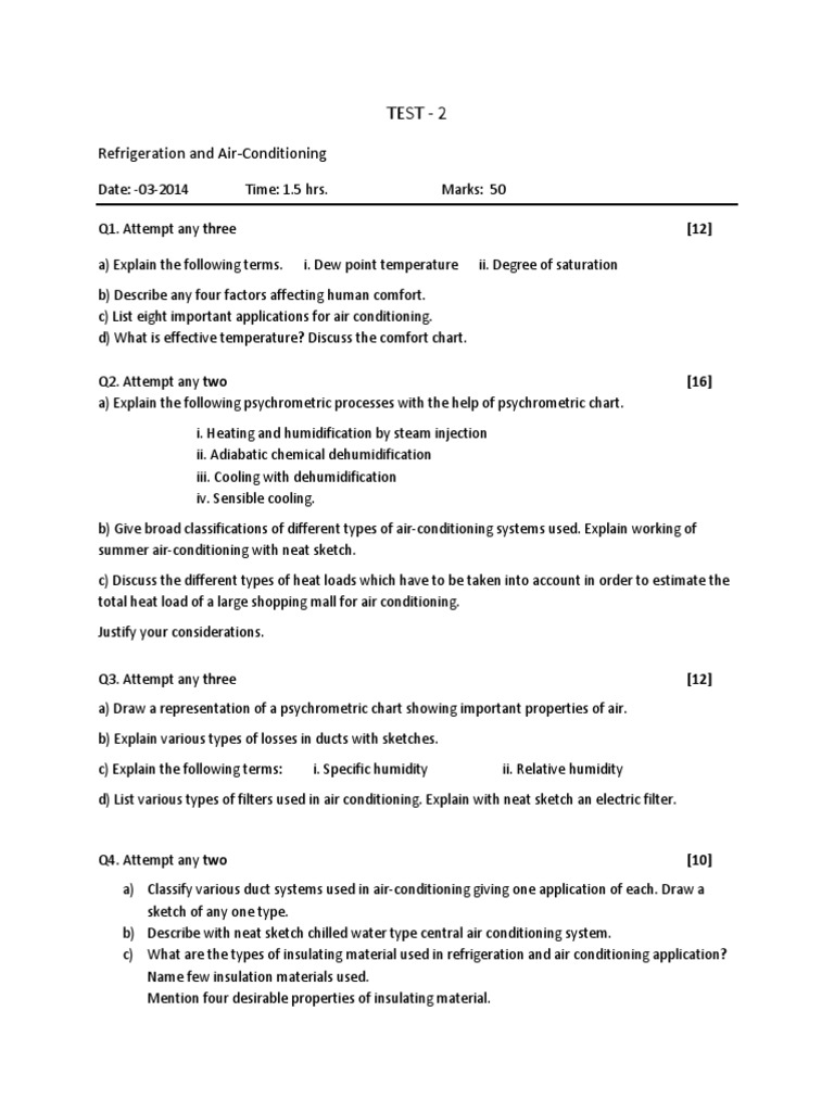 Rac Test Paper 2