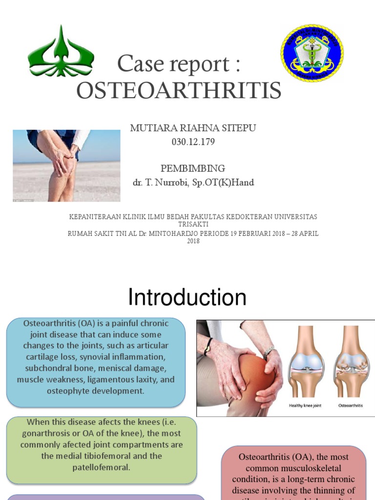 Case Report Osteoarthritis Mutiara Riahna Sitepu 030.12.179
