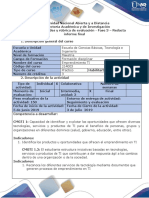 Guía de Actividades y Rúbrica de Evaluación - Fase 3 - Redacta Informe Final Del Proyecto PDF