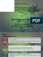 Analisis Kerusakan Jalan Rajawali dengan Metode Bina Marga dan PCI