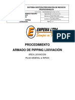 Pte-Emp 003 Armado de Pipping Lixiviación 2019