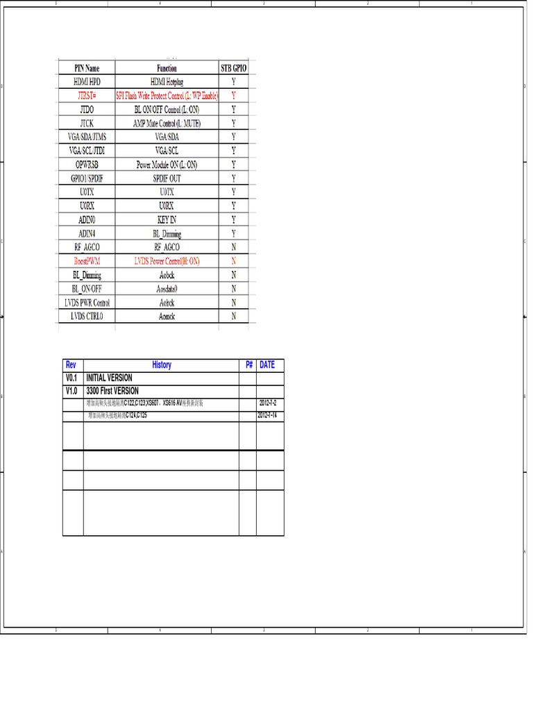 Konka LED37F3300E (35017333 Board) LCD Color TV Line Schematics