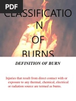 Classification of Burns